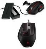 Microsoft SideWinder Mouse en haut, Logitech G9 en bas