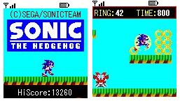 Sonic sur téléphone portable